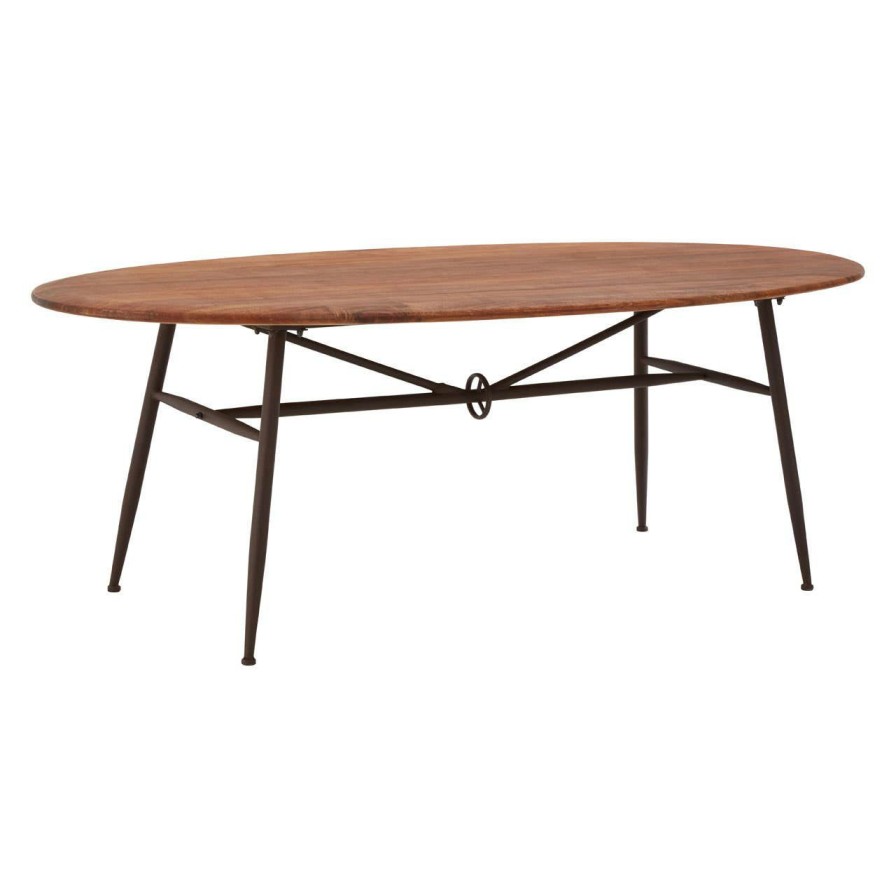 FURNITURE Fifty Five South Coffee Tables | New Foundry Oval Table