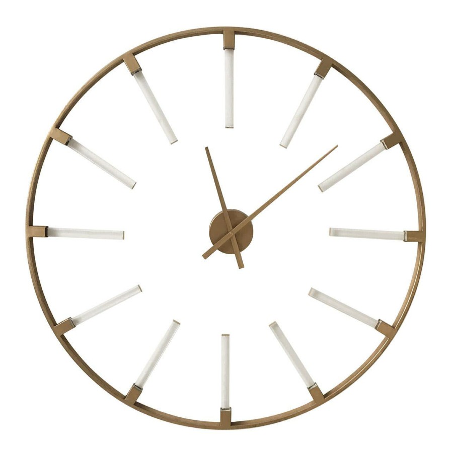 Accessories Fifty Five South Wall Clocks | Beauly Gold Finish Wall Clock