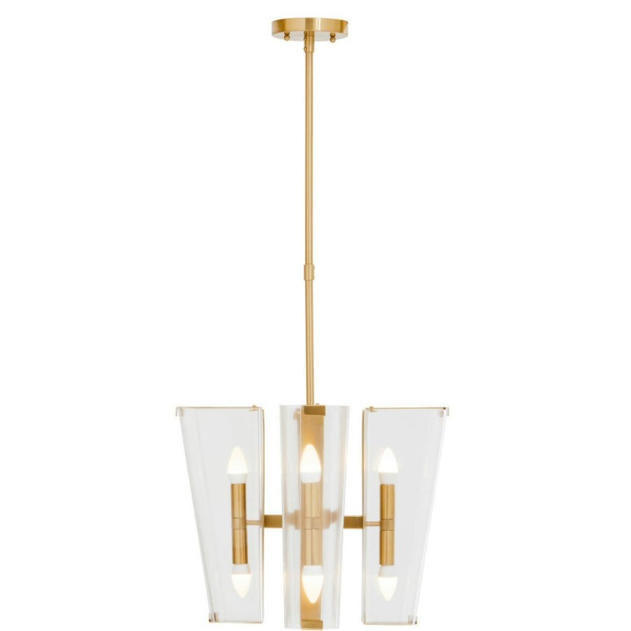 Accessories Fifty Five South Chandeliers | Celeste Antique Brass Finish Pendant Light