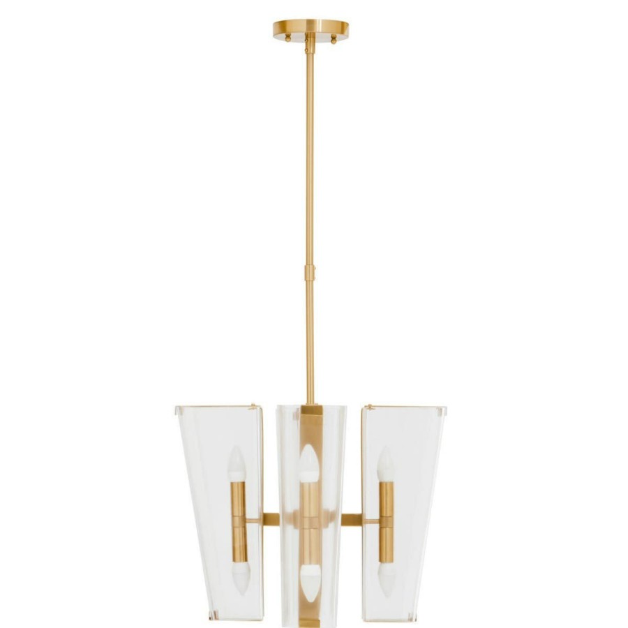 Accessories Fifty Five South Chandeliers | Celeste Antique Brass Finish Pendant Light