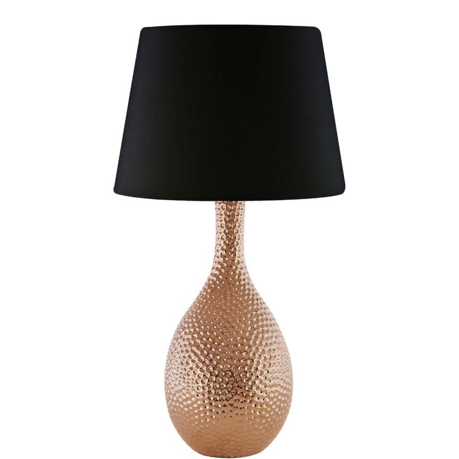 Accessories Premier Table Lamps | Julius Copper Hammered Ceramic Table Lamp