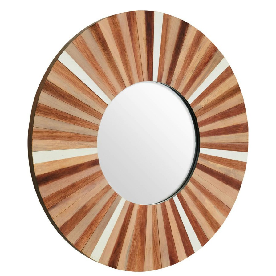 Bathe and Utility Fifty Five South Mirrors | Barn Natural Wood Wall Mirror