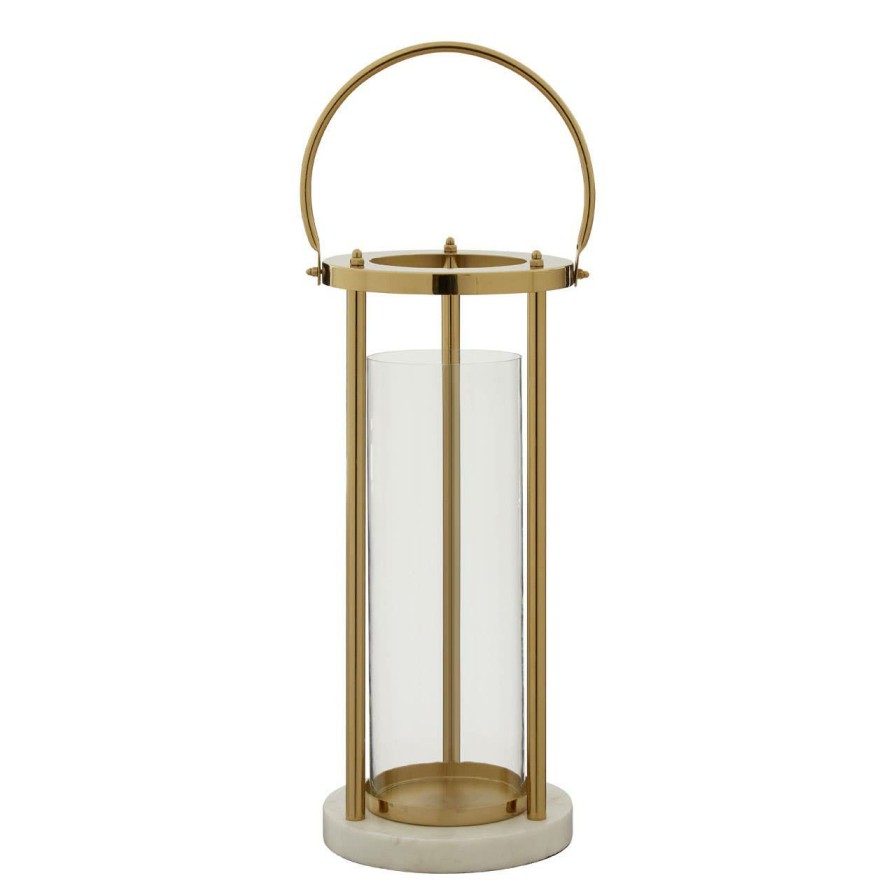 Accessories Fifty Five South Lanterns | Martina Large Hurricane Lamp With Handle