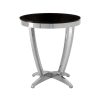 FURNITURE Fifty Five South Side Tables | Yasmin Black Tempered Glass Side Table