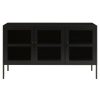 FURNITURE Premier Sideboards | Acier Three Door Black Sideboard