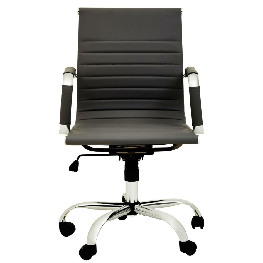 FURNITURE Premier Home Office Chairs | Brent Black Low Back Home Office Chair