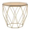 FURNITURE Premier Side Tables | Allure End Table With Brushed Bronze Base