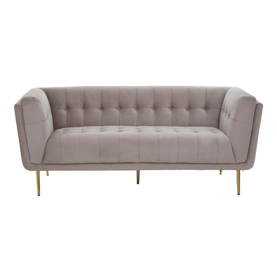 FURNITURE Premier Sofas | Harita Mink Velvet Sofa