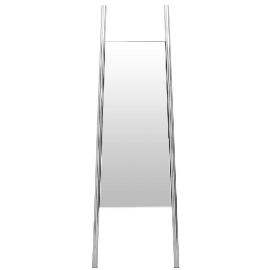 Accessories Fifty Five South Floor Mirrors | Genoa Silver Finish Frame Floor Mirror