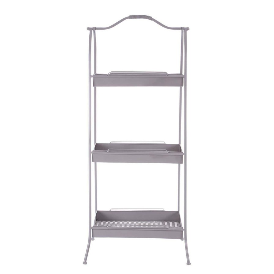 Bathe and Utility Premier Racks, Caddies and Shelf Units | Lexa Grey Metal Storage Rack