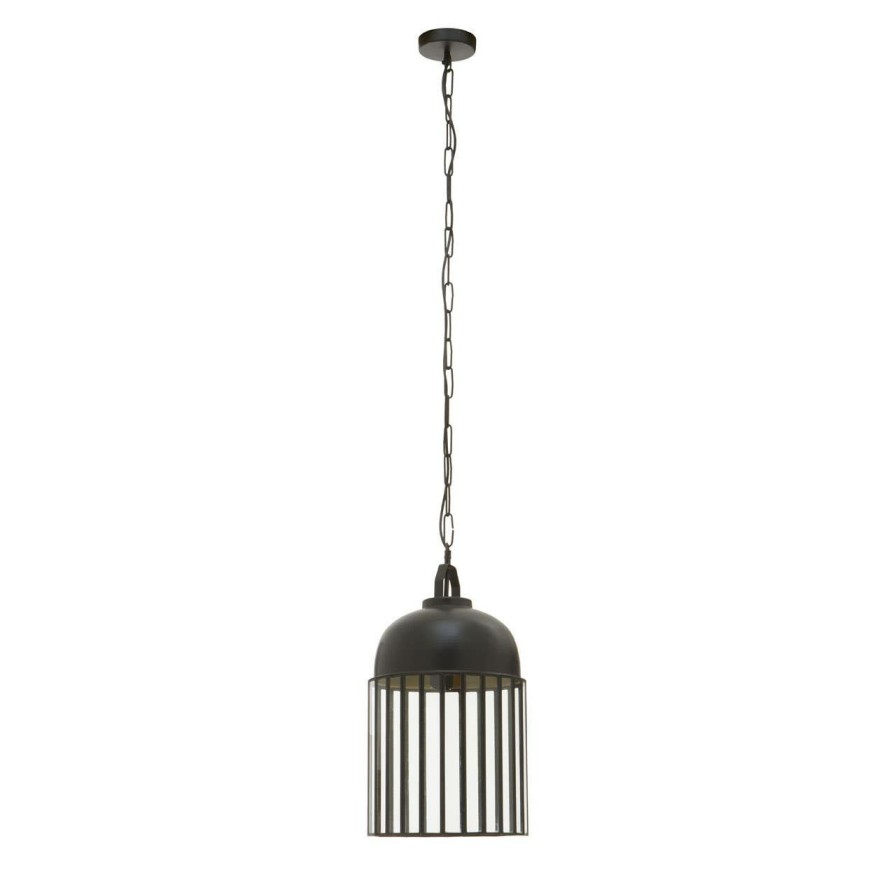 Accessories Fifty Five South Ceiling Lights | Preston Antique Black Pendant Light