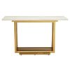 FURNITURE Fifty Five South Console Tables | Moda Ivory White Marble Console Table