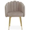 FURNITURE Fifty Five South Dining Chairs | Bari Mink Velvet Dining Chair