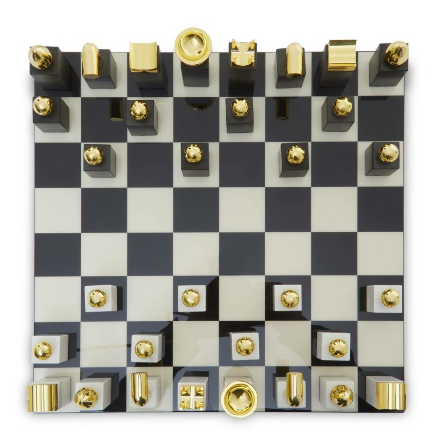 Accessories Fifty Five South Games | Flos Marble And Wood Chess Set