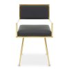 FURNITURE Fifty Five South Seating | Azalea Black Leather Effect Dining Chair