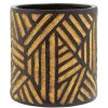 Accessories Fifty Five South Vases, Planters and Plant Stands | Darnell Natural And Black Planter