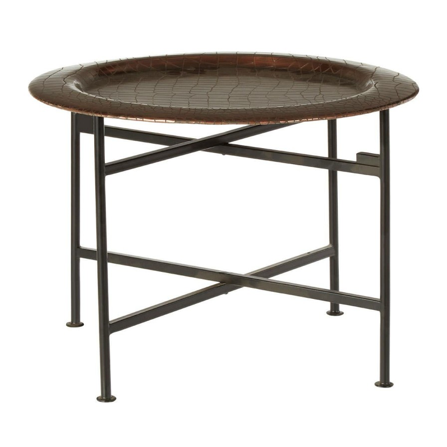 FURNITURE Premier Side Tables | Hege Small Copper And Black Side Table