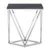 FURNITURE Premier Side Tables | Allure Rectangular Chrome End Table