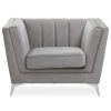 FURNITURE Premier Seating | Hansa Grey Velvet Chair