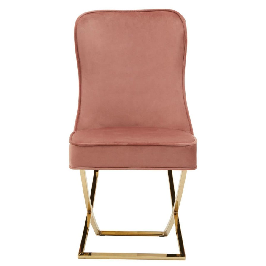 FURNITURE Fifty Five South Seating | Belle Dusky Pink Velvet Chair