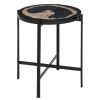 FURNITURE Fifty Five South Side Tables | Relic Side Table With Resin Powder Coated Frame