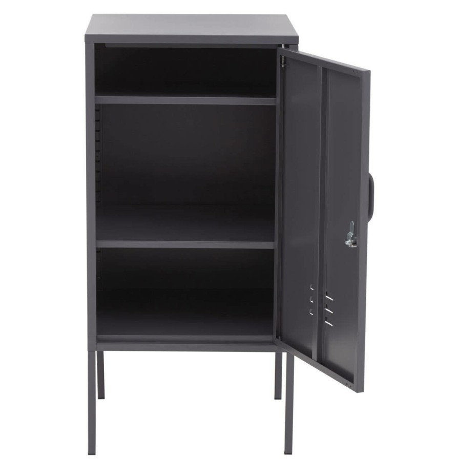 FURNITURE Premier Cabinets | Academy One Door Grey Locker