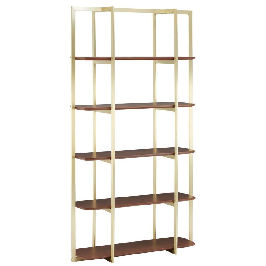 FURNITURE Fifty Five South Bookcases | Villi Walnut Wood Shelf Unit