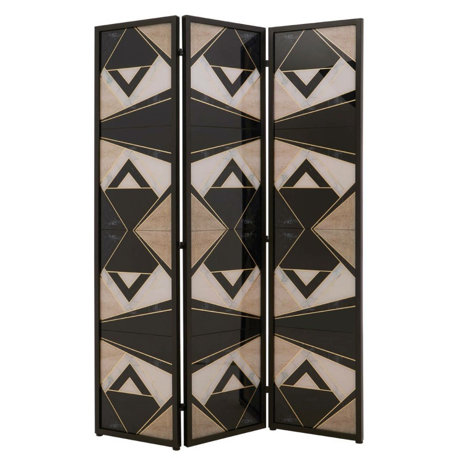 Accessories Fifty Five South Room Dividers | Celina Deco Black And White Room Divider