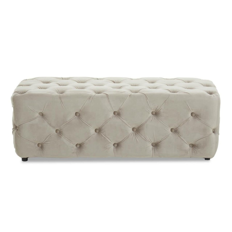 FURNITURE Fifty Five South Seating | Alea Mink Velvet Bench