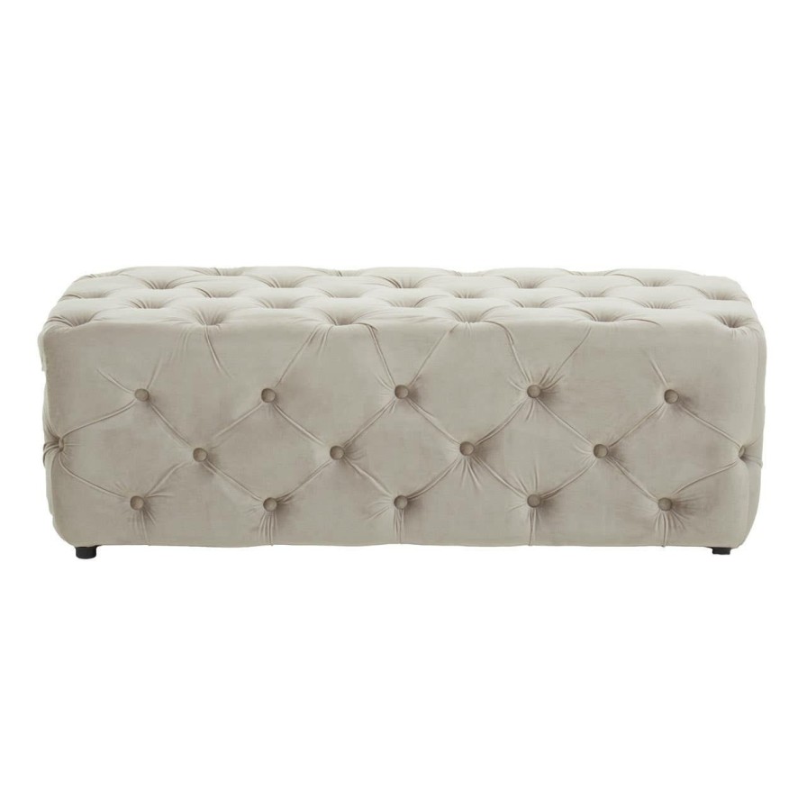 FURNITURE Fifty Five South Seating | Alea Mink Velvet Bench