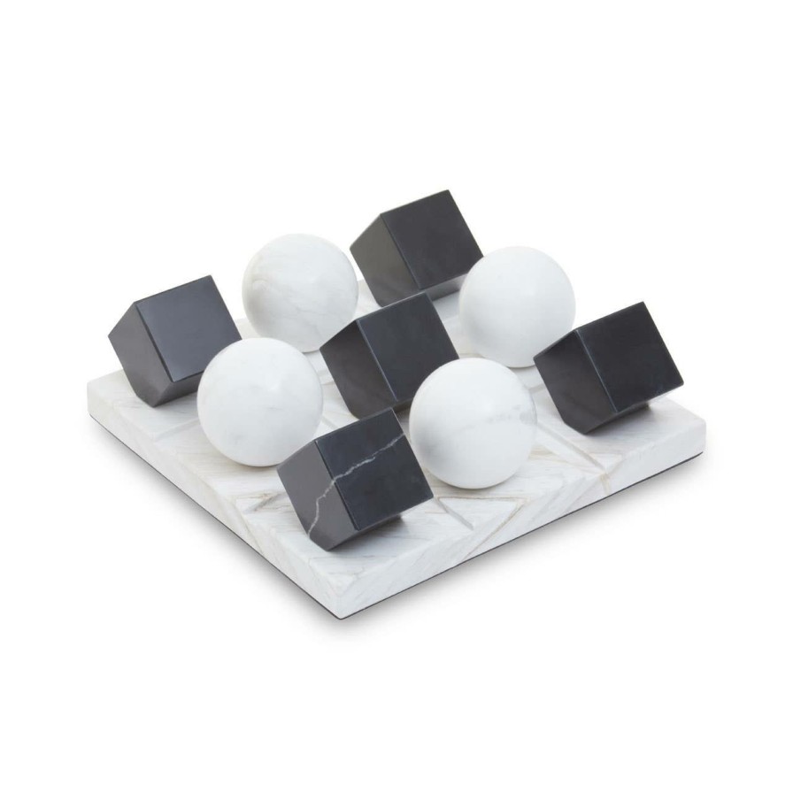 Accessories Fifty Five South Games | Flos Black And White Tic Tac Toe Game