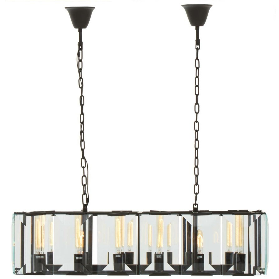 Accessories Fifty Five South Chandeliers | Babylon Black Twelve Bulb Chandelier