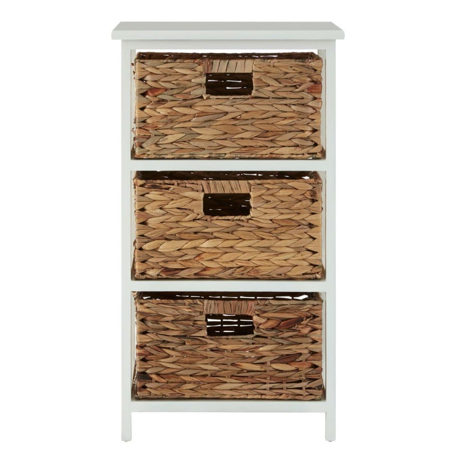 FURNITURE Premier Storage | Padstow 3 Drawer White Frame Storage Unit