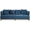 FURNITURE Fifty Five South Seating | Sefira Three Seat Navy Fabric Sofa