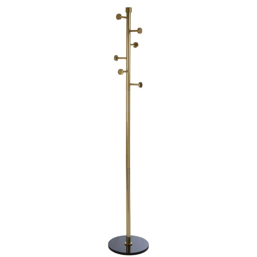 Bathe and Utility Fifty Five South Coat and Umbrella Stands | Hawkes Antique Brass Finish Coat Stand