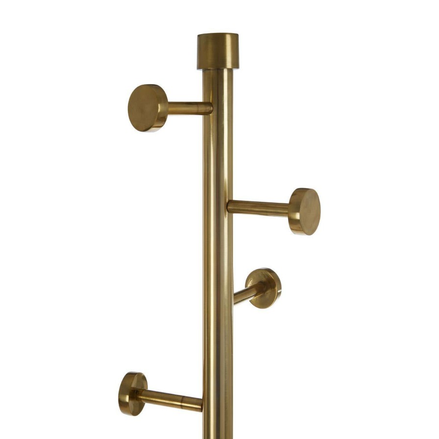 Bathe and Utility Fifty Five South Coat and Umbrella Stands | Hawkes Antique Brass Finish Coat Stand