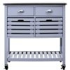 FURNITURE Premier Storage | Frankfurt Grey Kitchen Trolley