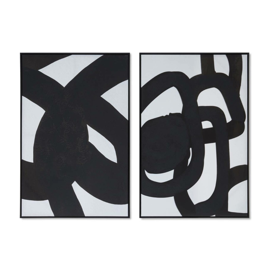 Accessories Fifty Five South Wall Art and Canvases and Hangings | Astratto 2Pc Abstract Wall Art