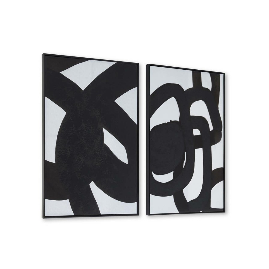 Accessories Fifty Five South Wall Art and Canvases and Hangings | Astratto 2Pc Abstract Wall Art