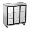 FURNITURE Premier Storage | 9 Drawer Crocodile Leather Effect Cabinet