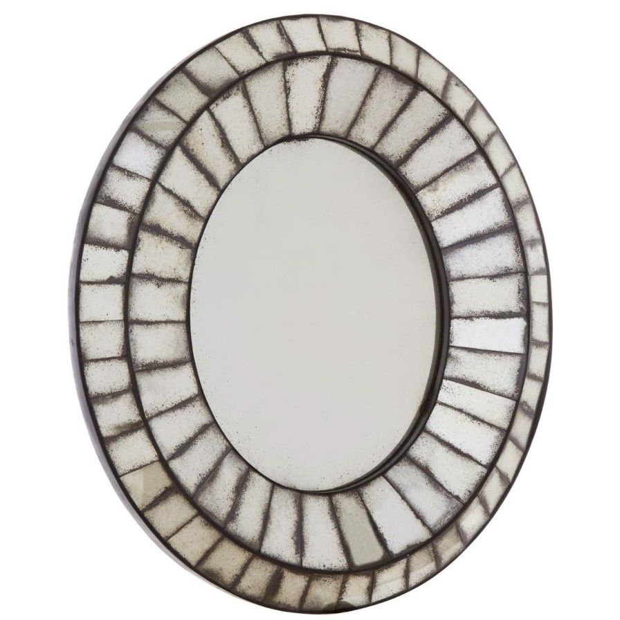 Bathe and Utility Fifty Five South Mirrors | Riza Oval 3D Mozaic Wall Mirror