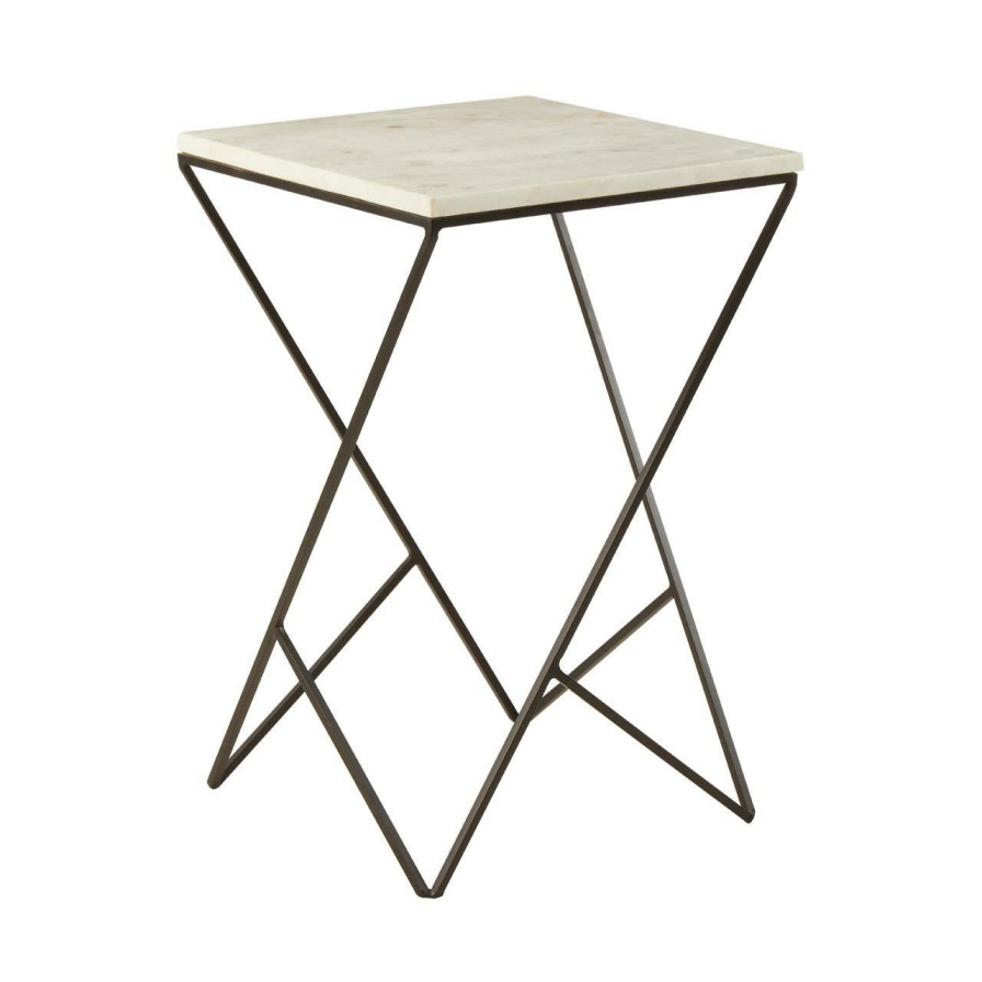 FURNITURE Premier Side Tables | Shalimar Marble Top Square Side Table