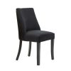 FURNITURE Fifty Five South Seating | Kensington Townhouse Black Velvet Dining Chair