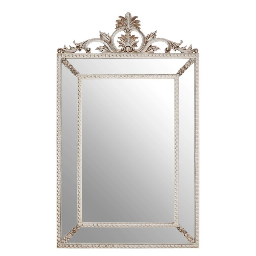 Bathe and Utility Fifty Five South Mirrors | Marseille Champagne Leaf Corner Wall Mirror