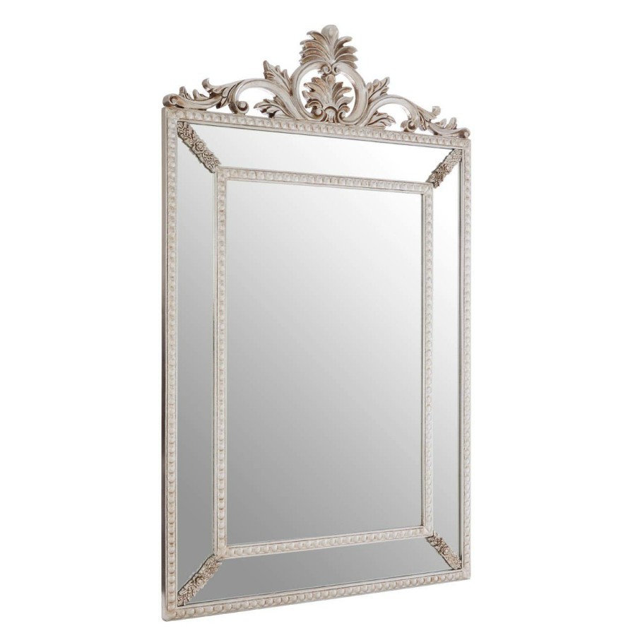 Bathe and Utility Fifty Five South Mirrors | Marseille Champagne Leaf Corner Wall Mirror