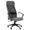 FURNITURE Premier Home Office Chairs | Brent Black Mesh And Grey Fabric Home Office Chair