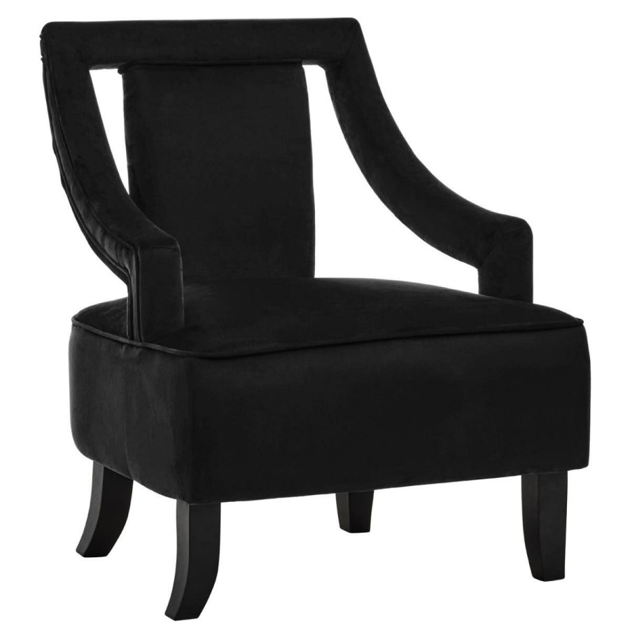 FURNITURE Fifty Five South Seating | Faye Black Velvet Chair