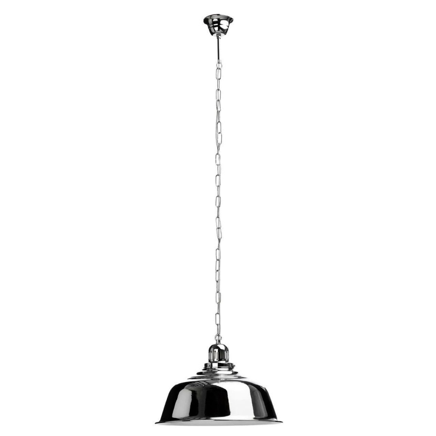 Accessories Premier Decorative Lights | Metal Pendant Light With Chrome Finish