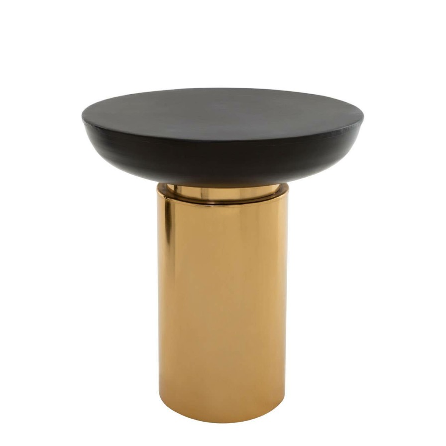 FURNITURE Fifty Five South Side Tables | Kensington Townhouse Black And Gold Side Table