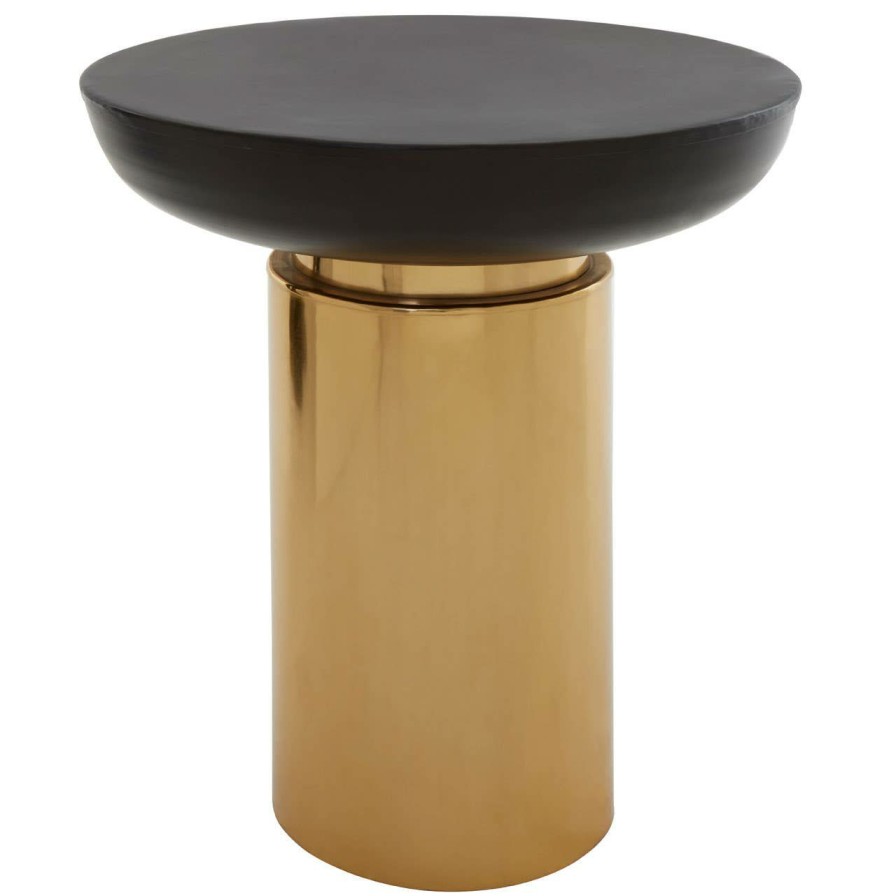 FURNITURE Fifty Five South Side Tables | Kensington Townhouse Black And Gold Side Table